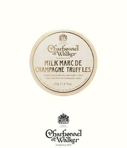 Charbonnel et Walker milk marc de champagne truffles 135gr