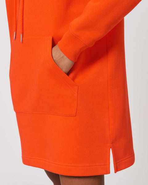 SUPPORT YOUR LOCAL hooded dress (rose gold print)